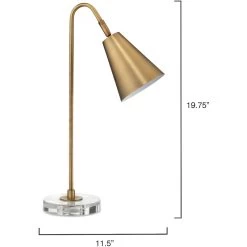 Gazette 20 Inch 60.00 Watt Antique Brass Task Lamp Portable Light 7 Gazette 20 Inch 60.00 Watt Antique Brass Task Lamp Portable Light -Furnitur Jamie Young 1gaze tlab 6
