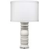 Monument 32 Inch 150.00 Watt White Marble Table Lamp Portable Light