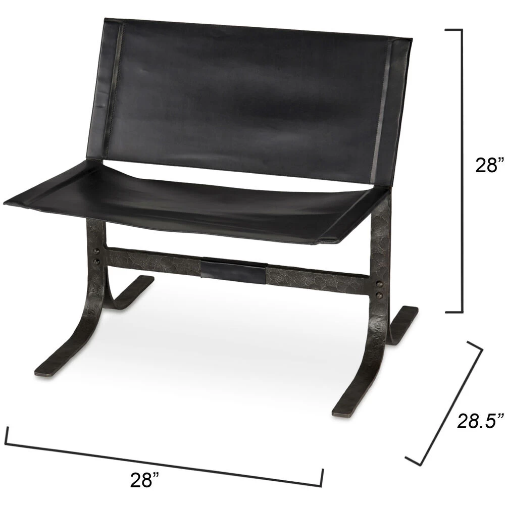 Alessa Black Sling Chair 2 Alessa Black Sling Chair - Image 2