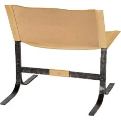 Alessa Cashew Leather And Black Sling Chair -Furnitur Jamie Young 20ales chca 7