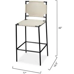 Asher 42 Inch Grey Bar Stool 10 Asher 42 Inch Grey Bar Stool -Furnitur Jamie Young 20ashe bsdg 2