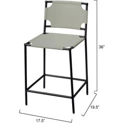 Asher 36 Inch Grey Counter Stool -Furnitur Jamie Young 20ashe csdg 2