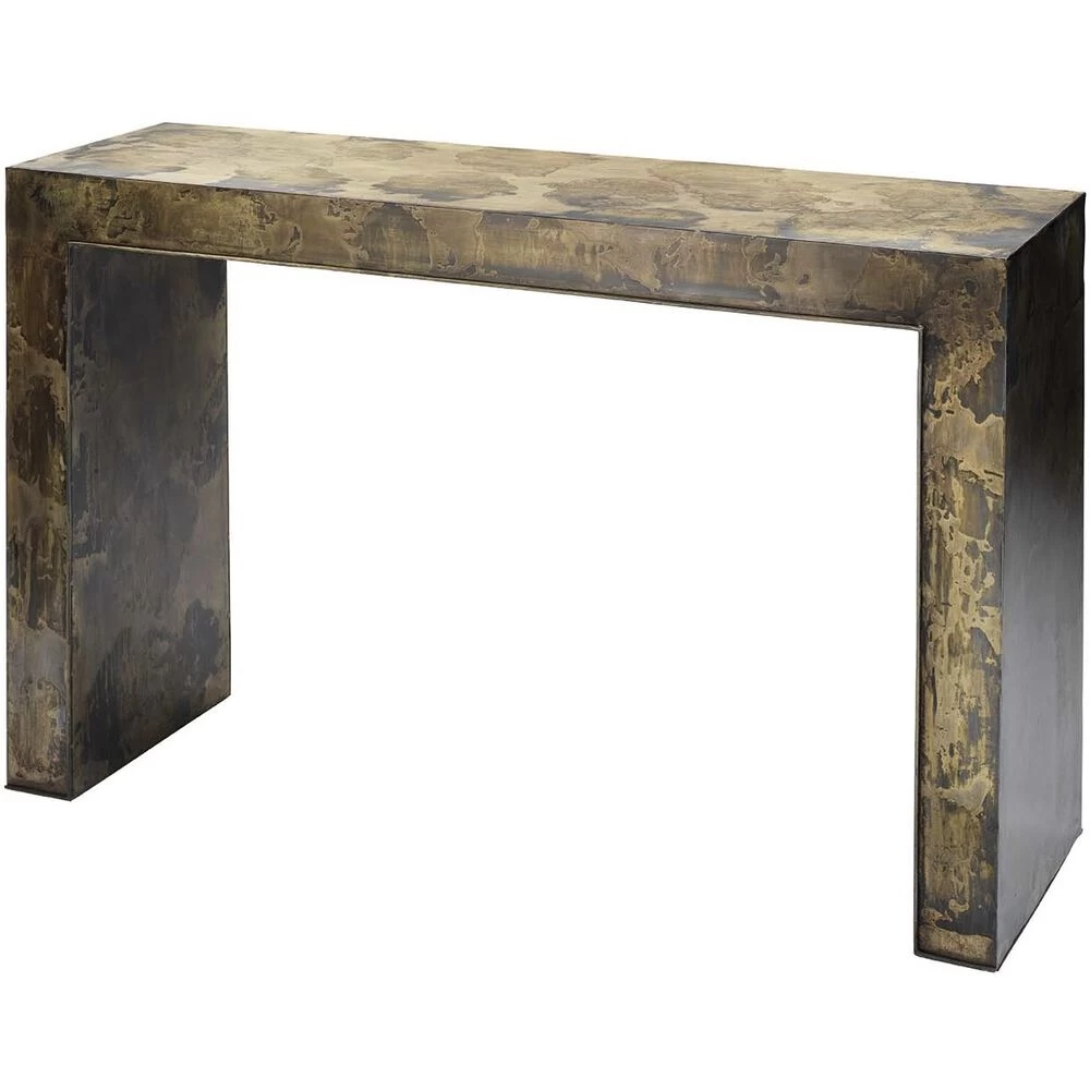 Charlemagne 48 X 15 Inch Acid Washed Metal Console Table 1 Charlemagne 48 X 15 Inch Acid Washed Metal Console Table