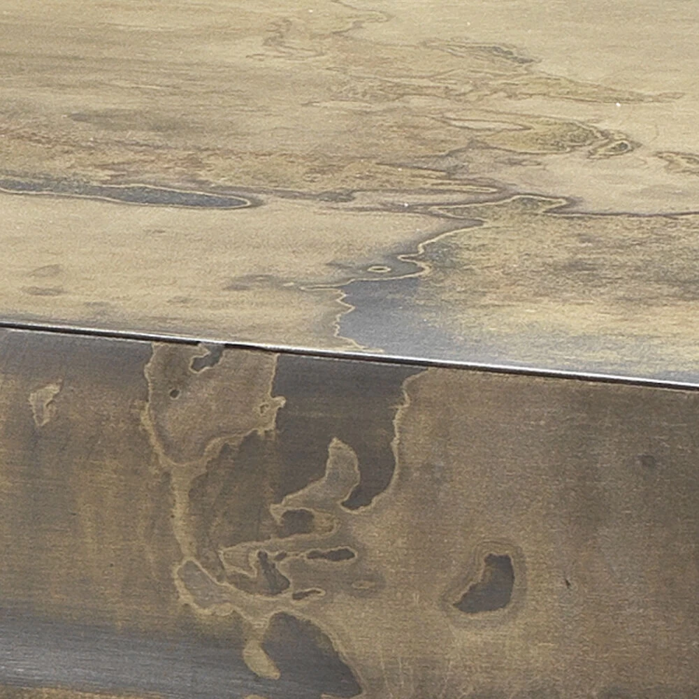 Charlemagne 48 X 15 Inch Acid Washed Metal Console Table 2 Charlemagne 48 X 15 Inch Acid Washed Metal Console Table - Image 2