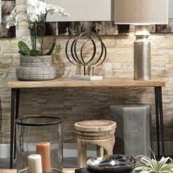 Farmhouse 53 X 16 Inch Natural Wood Console Table 13 Farmhouse 53 X 16 Inch Natural Wood Console Table -Furnitur Jamie Young 20farm cona 2