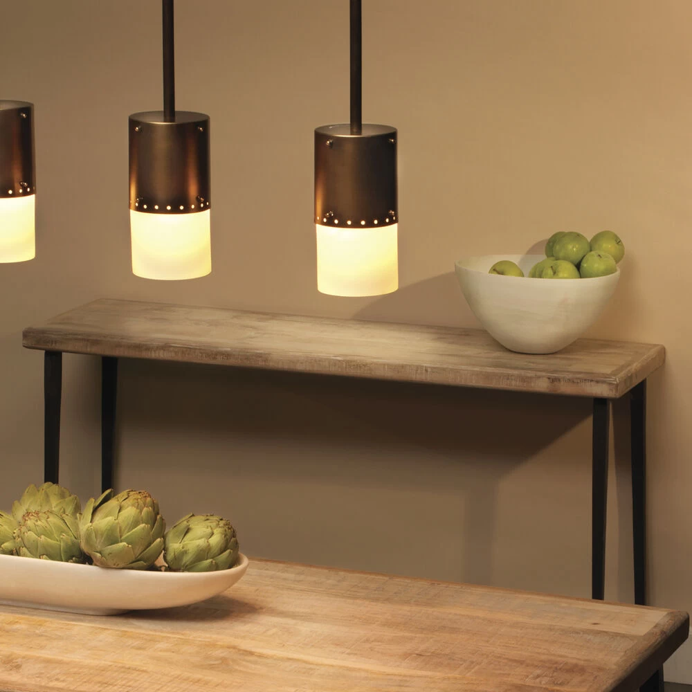 Farmhouse 53 X 16 Inch Natural Wood Console Table 5 Farmhouse 53 X 16 Inch Natural Wood Console Table - Image 5