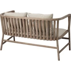 Grayson Off White Linen & Grey Washed Wood Settee 13 Grayson Off White Linen & Grey Washed Wood Settee -Furnitur Jamie Young 20gray sewna 3