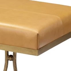 Kai 18 Inch Antique Brass Stool -Furnitur Jamie Young 20kai stooca 3