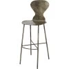 McCallan 46 Inch Acid Washed Metal Bar Stool