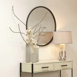 Nevado 50 Inch Off White And Black Console Table -Furnitur Jamie Young 20neva coow 5