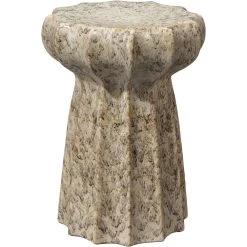 Oyster 18 X 13 Inch Cream Side Table