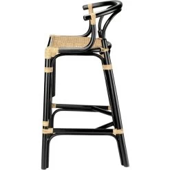 Saltwater 39 Inch Black & Natural Rattan Barstool 9 Saltwater 39 Inch Black & Natural Rattan Barstool -Furnitur Jamie Young 20salt bsbk 3
