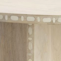 Sama White Patina Bistro Dining Table 7 Sama White Patina Bistro Dining Table -Furnitur Jamie Young 20sama bina 3