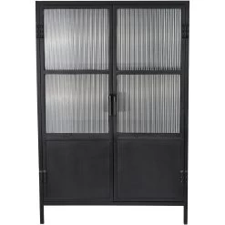 Vitrino Black 2 Door Dresser