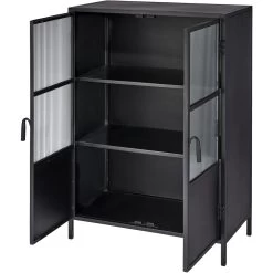 Vitrino Black 2 Door Dresser -Furnitur Jamie Young 20vitr2 cabk 4