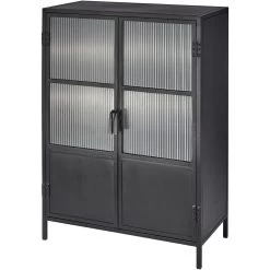 Vitrino Black 2 Door Dresser -Furnitur Jamie Young 20vitr2 cabk 5