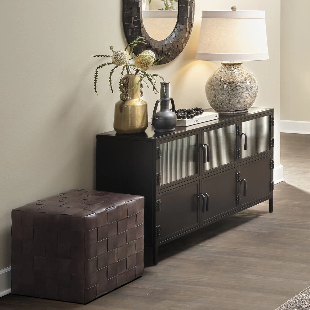 Vitrino 50 Inch Black 6 Door Console 11 Vitrino 50 Inch Black 6 Door Console - Image 11