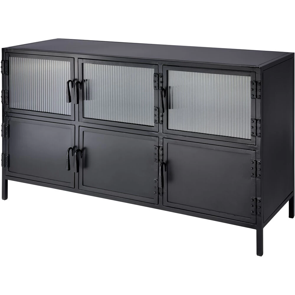 Vitrino 50 Inch Black 6 Door Console 9 Vitrino 50 Inch Black 6 Door Console - Image 9