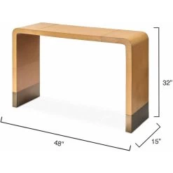 Waterfall 48 Inch Brown Console 7 Waterfall 48 Inch Brown Console -Furnitur Jamie Young 20wate coca 2