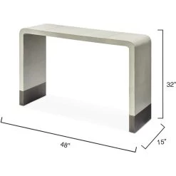 Waterfall 48 Inch Grey Console -Furnitur Jamie Young 20wate codg 2