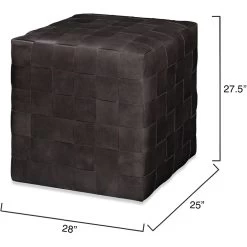 Ottoman 18 Inch Grey Ottoman 6 Ottoman 18 Inch Grey Ottoman -Furnitur Jamie Young 20wove dgle 2