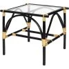 Xanadu 24 X 24 Inch Black & Cream Side Table