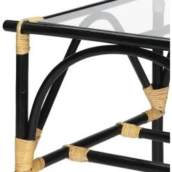 Xanadu 24 X 24 Inch Black & Cream Side Table 5 Xanadu 24 X 24 Inch Black & Cream Side Table -Furnitur Jamie Young 20xana stbk 7