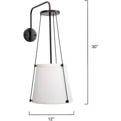 California 1 Light 12 Inch Oil Rubbed Bronze Wall Sconce Wall Light 9 California 1 Light 12 Inch Oil Rubbed Bronze Wall Sconce Wall Light -Furnitur Jamie Young 4cali obow 2