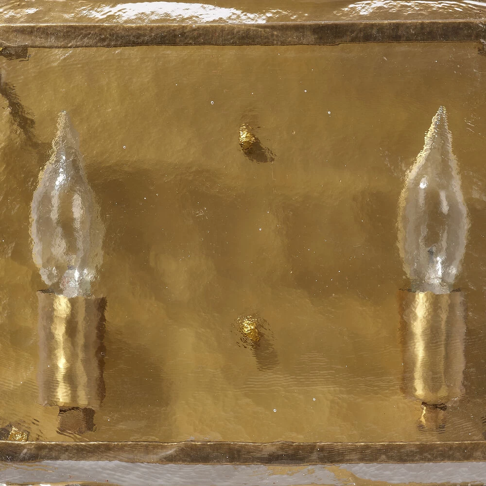 Glenn 2 Light 14 Inch Antique Brass Double Wall Sconce Wall Light 4 Glenn 2 Light 14 Inch Antique Brass Double Wall Sconce Wall Light - Image 4