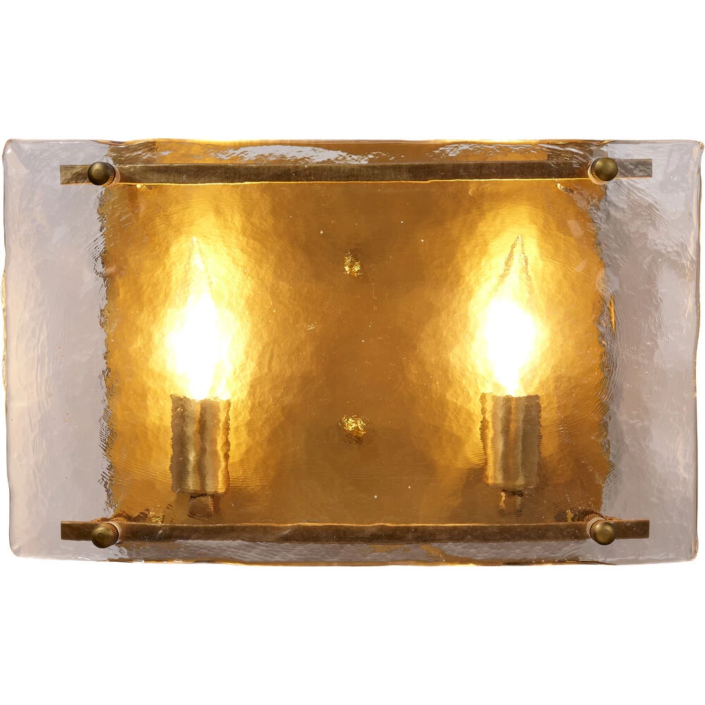Glenn 2 Light 14 Inch Antique Brass Double Wall Sconce Wall Light 5 Glenn 2 Light 14 Inch Antique Brass Double Wall Sconce Wall Light - Image 5