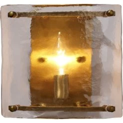 Glenn 1 Light 9.5 Inch Antique Brass Wall Sconce Wall Light -Furnitur Jamie Young 4glen ssab 7