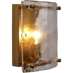Glenn 1 Light 9.5 Inch Antique Brass Wall Sconce Wall Light -Furnitur Jamie Young 4glen ssab 9