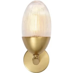 Whitworth 1 Light 5.5 Inch Polished Brass Sconce Wall Light, Small -Furnitur Jamie Young 4whit smab 4
