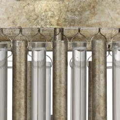 Andromeda 6 Light 24 Inch Champagne Leaf Chandelier Ceiling Light -Furnitur Jamie Young 5andr chch 9