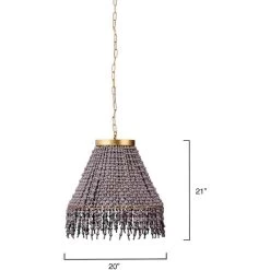 Angelou 3 Light 20 Inch Gold Beaded Chandelier Ceiling Light 7 Angelou 3 Light 20 Inch Gold Beaded Chandelier Ceiling Light -Furnitur Jamie Young 5ange chgr 2
