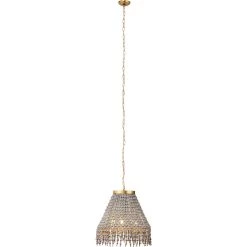 Angelou 3 Light 20 Inch Gold Beaded Chandelier Ceiling Light 9 Angelou 3 Light 20 Inch Gold Beaded Chandelier Ceiling Light -Furnitur Jamie Young 5ange chgr 4