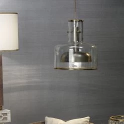 Clyde 1 Light 14 Inch Clear With Gun Metal Pendant Ceiling Light -Furnitur Jamie Young 5clyd clgm 8