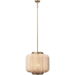 Eclair 4 Light 20 Inch Antique Champagne Beaded Chandelier Ceiling Light -Furnitur Jamie Young 5ecla chsl 4