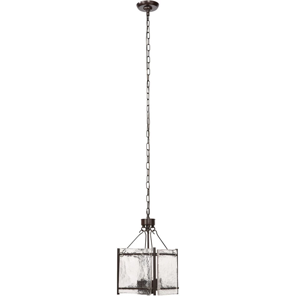 Glenn 4 Light 14 Inch Bronze And Oil Rubbed Bronze Chandelier Ceiling Light, Small 7 Glenn 4 Light 14 Inch Bronze And Oil Rubbed Bronze Chandelier Ceiling Light, Small - Image 7