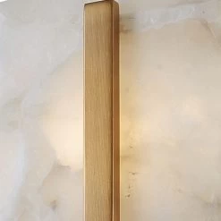 Halo 8 Light 33 Inch Alabaster And Brass Chandelier Ceiling Light -Furnitur Jamie Young 5halo lgwh 9