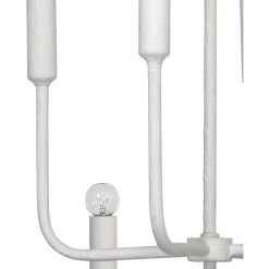 Mercer 8 Light 36 Inch White Gesso Two Tier Chandelier Ceiling Light 9 Mercer 8 Light 36 Inch White Gesso Two Tier Chandelier Ceiling Light -Furnitur Jamie Young 5merc chwh 9