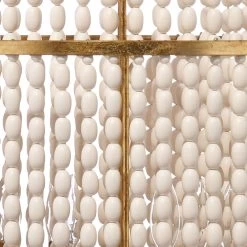 Pacific 6 Light 20 Inch Gold Beaded Chandelier Ceiling Light -Furnitur Jamie Young 5paci chgo 3