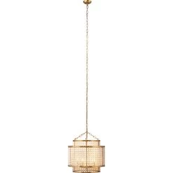 Pacific 6 Light 20 Inch Gold Beaded Chandelier Ceiling Light -Furnitur Jamie Young 5paci chgo 4