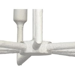 Park 8 Light 32 Inch White Gesso Chandelier Ceiling Light -Furnitur Jamie Young 5park chwh 9