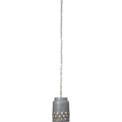 Perforated Pendant Ceiling Light, Tapered -Furnitur Jamie Young 5perf longgr 4