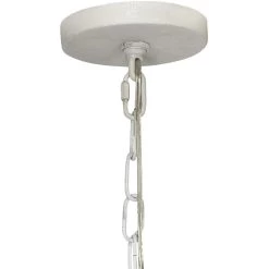 Petals 5 Light 24 Inch White Gesso Chandelier Ceiling Light -Furnitur Jamie Young 5peta chwh 2