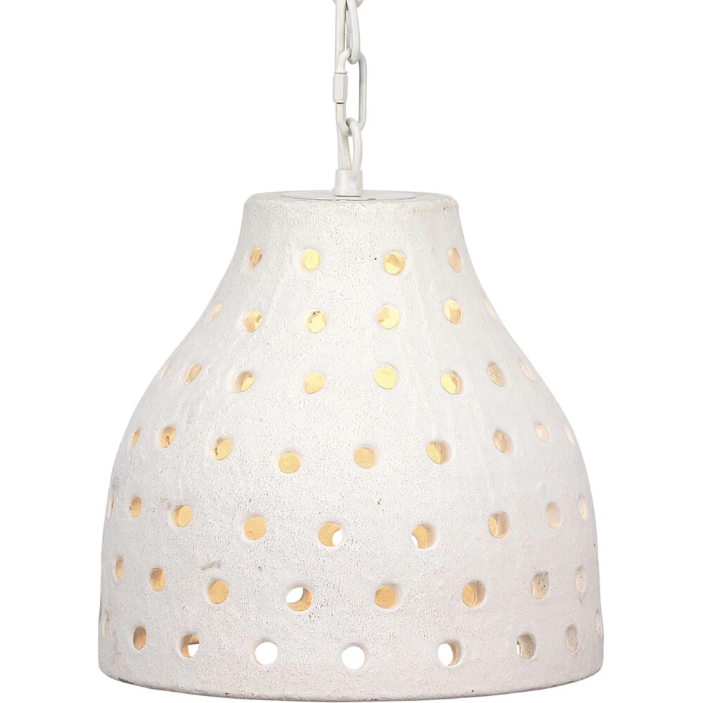 Porous 1 Light 11.75 Inch Textured Matte White Pendant Ceiling Light 2 Porous 1 Light 11.75 Inch Textured Matte White Pendant Ceiling Light - Image 2