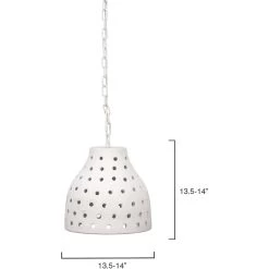 Porous 1 Light 11.75 Inch Textured Matte White Pendant Ceiling Light 13 Porous 1 Light 11.75 Inch Textured Matte White Pendant Ceiling Light -Furnitur Jamie Young 5poro lgwh 6