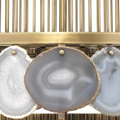 Upsala 8 Light 32 Inch Pale Lavender Agate & Antique Brass Chandelier Ceiling Light 9 Upsala 8 Light 32 Inch Pale Lavender Agate & Antique Brass Chandelier Ceiling Light -Furnitur Jamie Young 5upsa lvab 3