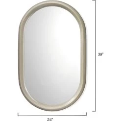 Altitude Oval 39 X 24 Inch Dove Grey Splash Mirror 7 Altitude Oval 39 X 24 Inch Dove Grey Splash Mirror -Furnitur Jamie Young 6alti ovmidg 5